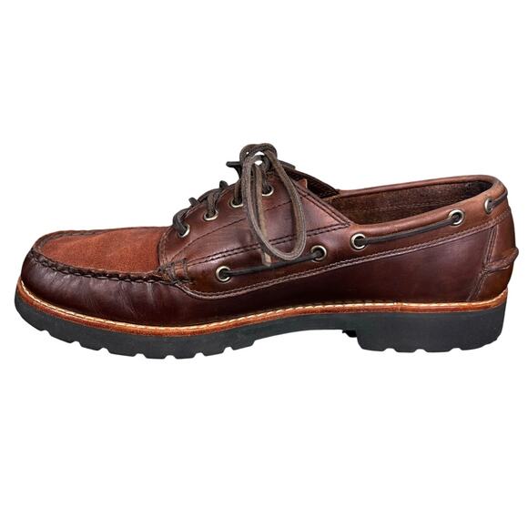 G.H. Bass Hampton Men’s Brown Leather Moc Toe Size US 11